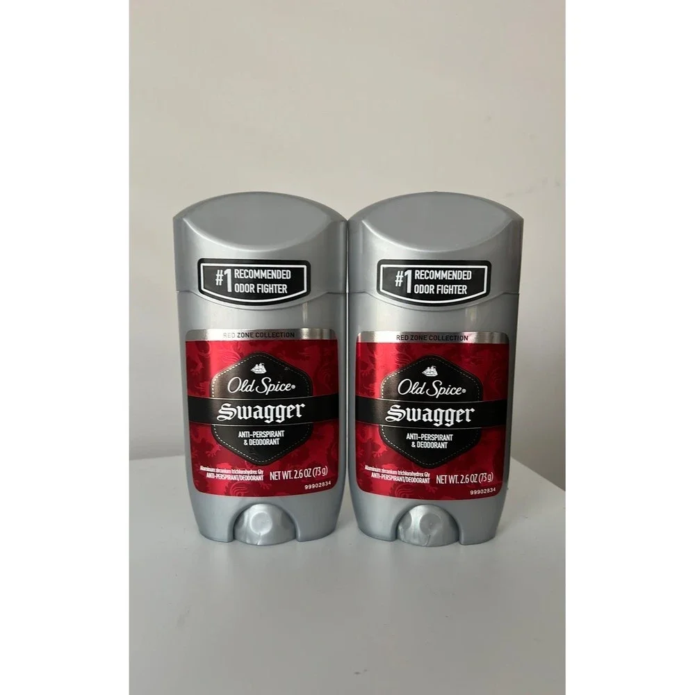 2 x Old Spice Red Zone Anti-Perspirant Deodorant Solid Swagger 2.60 oz Exp 05/21